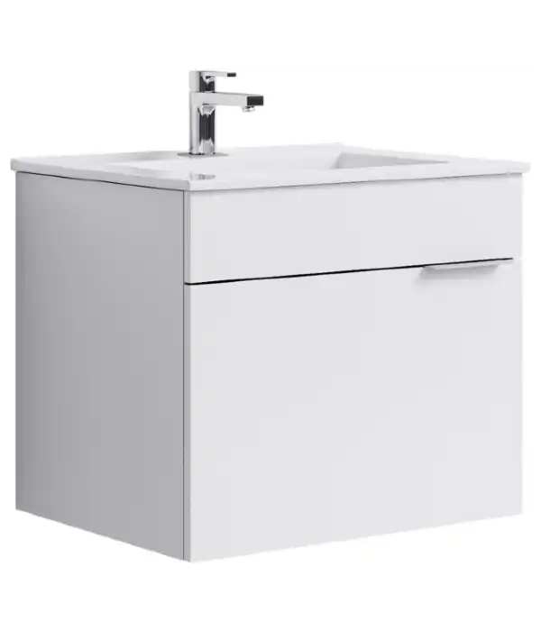 Тумба с раковиной подвесная Aqwella Brig 60 см, Br.01.06/1/W, цвет Белый фото 1