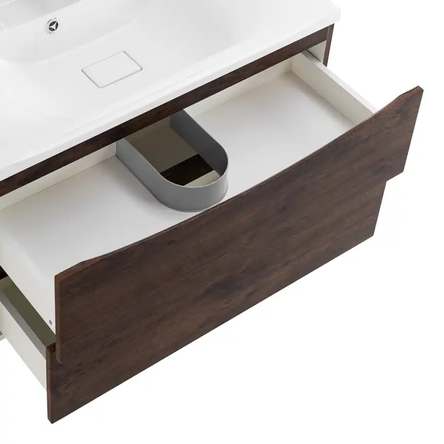 Тумба под раковину BelBagno MARINO-1000-2C-SO-RW-P подвесная Rovere Moro фото 8