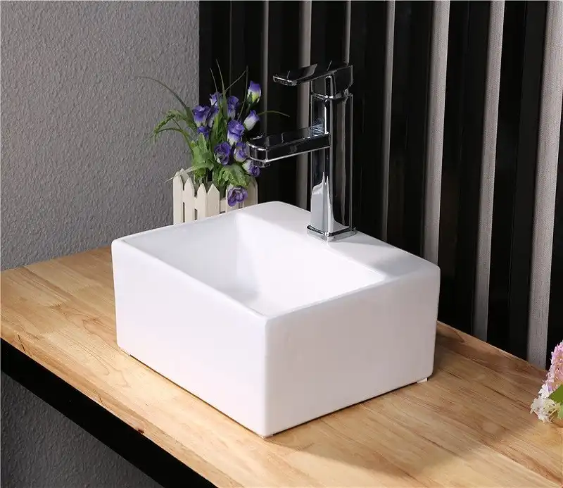 Умывальник CeramaLux 9135 335х290х120 цвет Белый фото 6