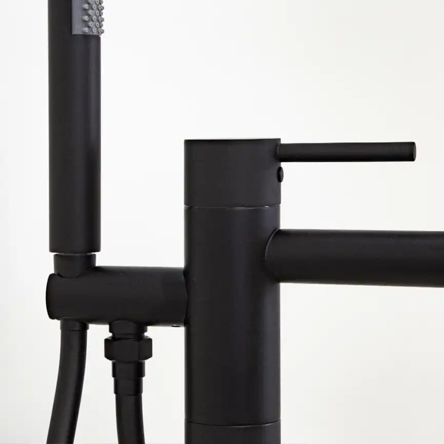 Смесители для ванны AVS Slimmer 811-112-MB напольный, черный матовый фото 9