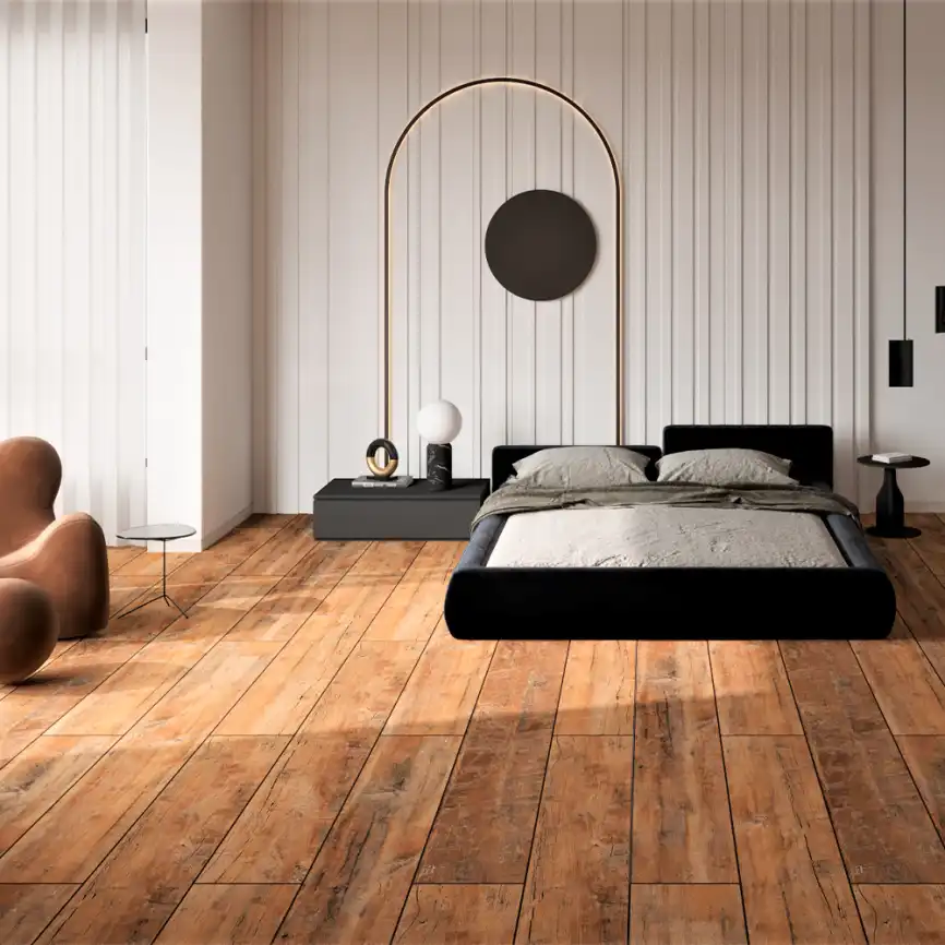 Керамогранит AVS Vintage 20x120 матовый, коричневый фото 6