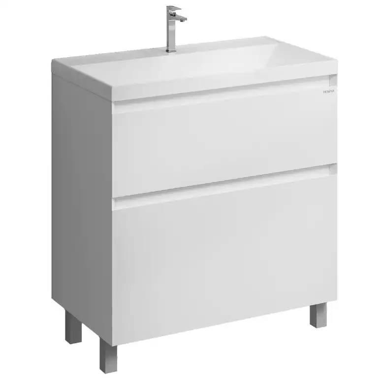Тумба под раковину Grossman Меркадо 80 напольная, белая матовая (108074) фото 1