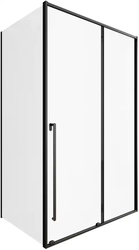 Душевой уголок Allen Brau Fantasy 130x80 3.11007.31 + 3.11012.31 черный матовый фото 2