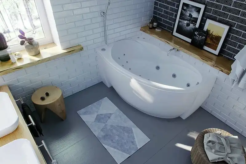 Акриловая ванна Aquatek Бетта 150х95 Левая BET150-0000170, Белая фото 3