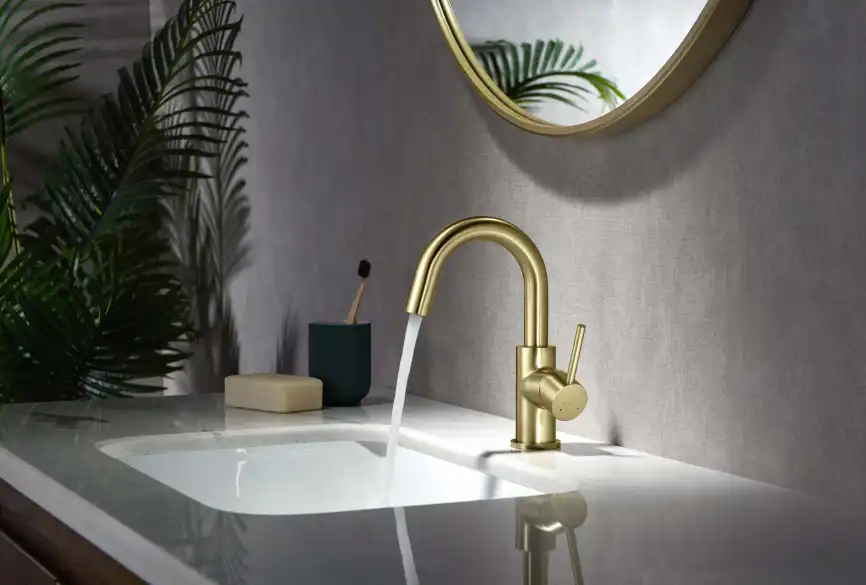 Смеситель для раковины Aquatek Европа AQ1307BG, Золото матовое фото 3