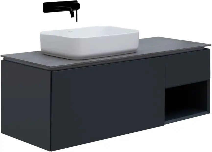 Тумба под раковину Allen Brau Infinity 120 1.21006.AM L антрацит матовый фото 1