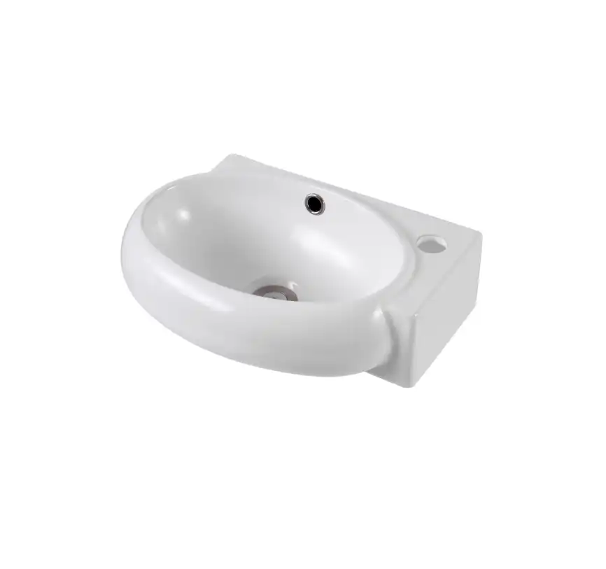 Раковина Aquatek 42х28х14,5 AQ5304-00 подвесная, угловая, Белая фото 3
