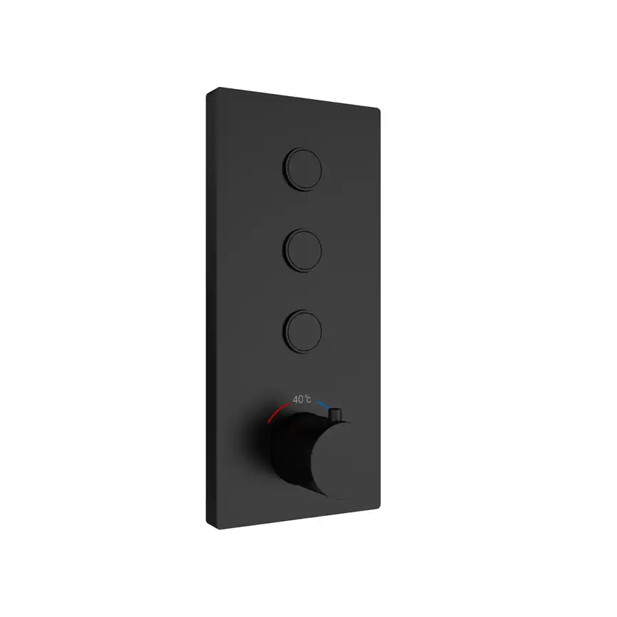 Душевая система  Vincea  VSFW-431T1RMB VSFW-431T1RMB  с термостатом, встраиваемая, черный матовый фото 6