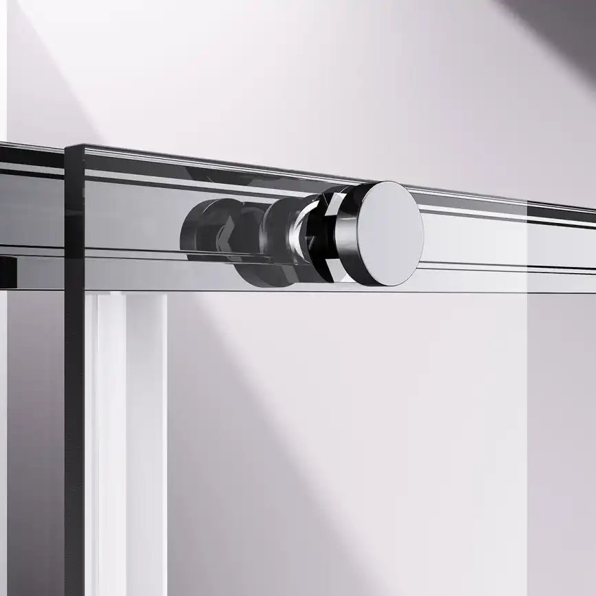 Душевой уголок Vincea Slim-N 90х90 VSS-4SN900CL, дверь раздвижная, профиль хром, стекло прозрачное фото 3