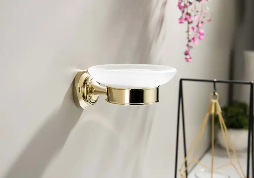 Мыльница для ванной Aquatek Классик AQ4503PG, Золото глянцевое фото 3