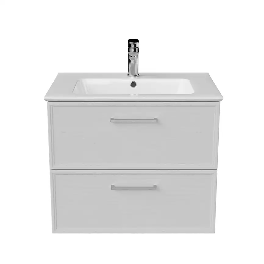 Тумба под раковину Kerama Marazzi PIANO CLASSIC 65 см, PIA.CL.65\WHT.M подвесная, Белая матовая фото 2