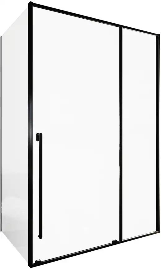 Душевой уголок Allen Brau Fantasy 140x80 3.11008.31 + 3.11012.31 черный матовый фото 1