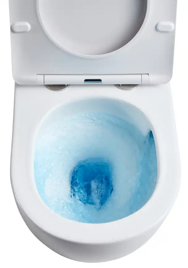 Подвесной унитаз безободковый Azario Grado  AZ-0046-UQ1 , с системой антивсплеск (Торнадо), сидением микролифт, цвет белый фото 8