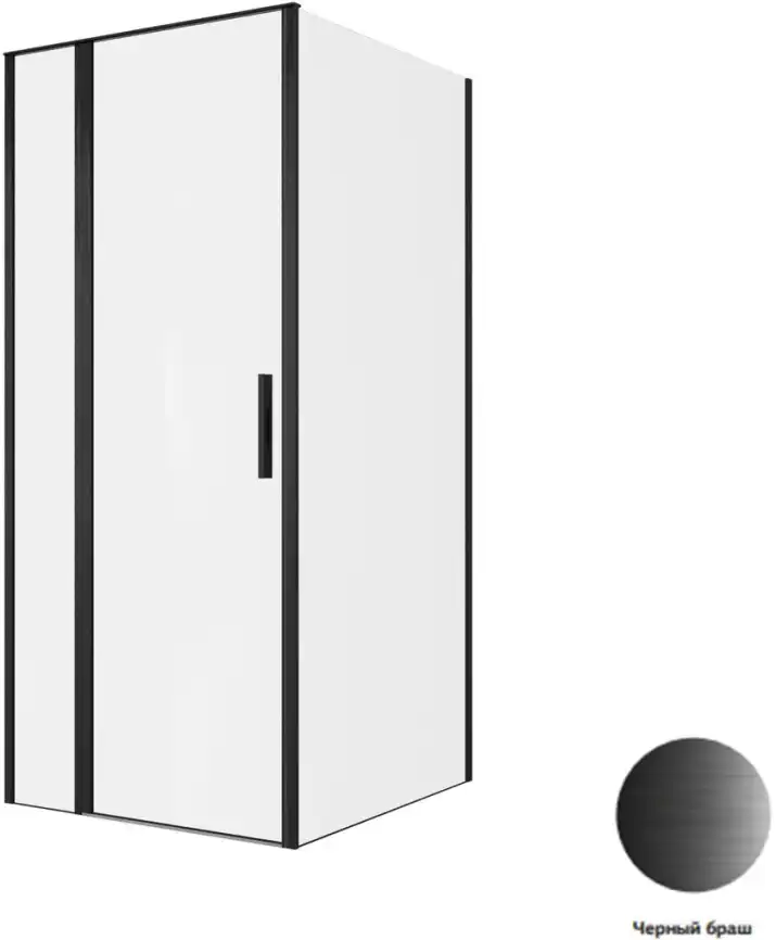 Душевой уголок Allen Brau Priority 90x100 3.31027.BBA + 3.31048.BBA черный браш фото 1