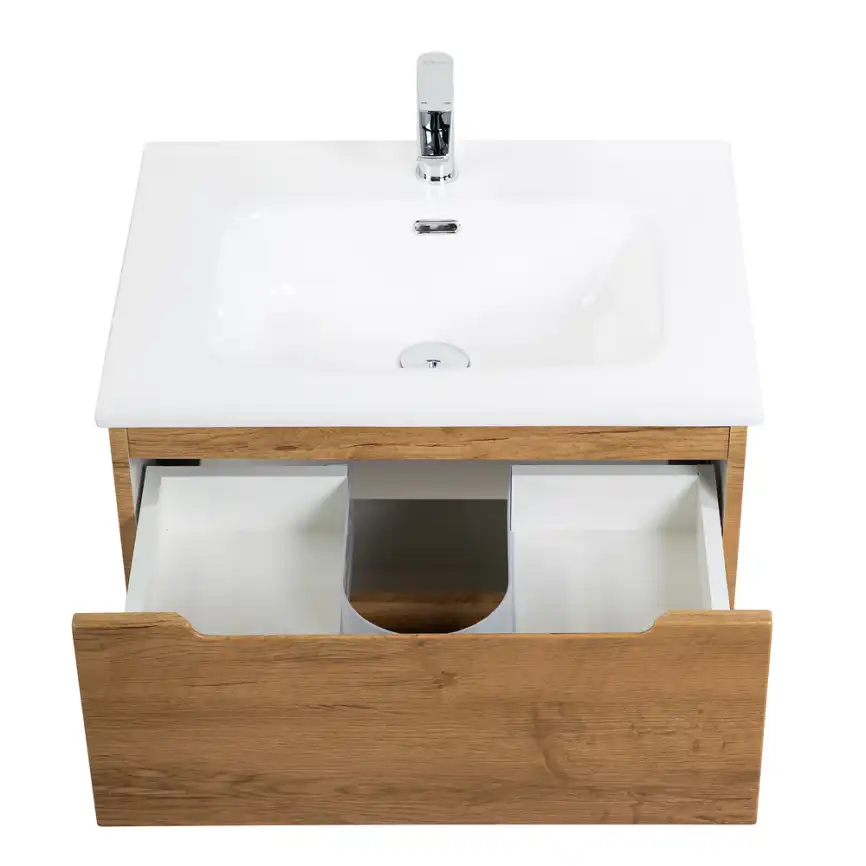 Тумба под раковину BelBagno ETNA-600-2C-SO-RN-P подвесная Rovere Nature фото 5