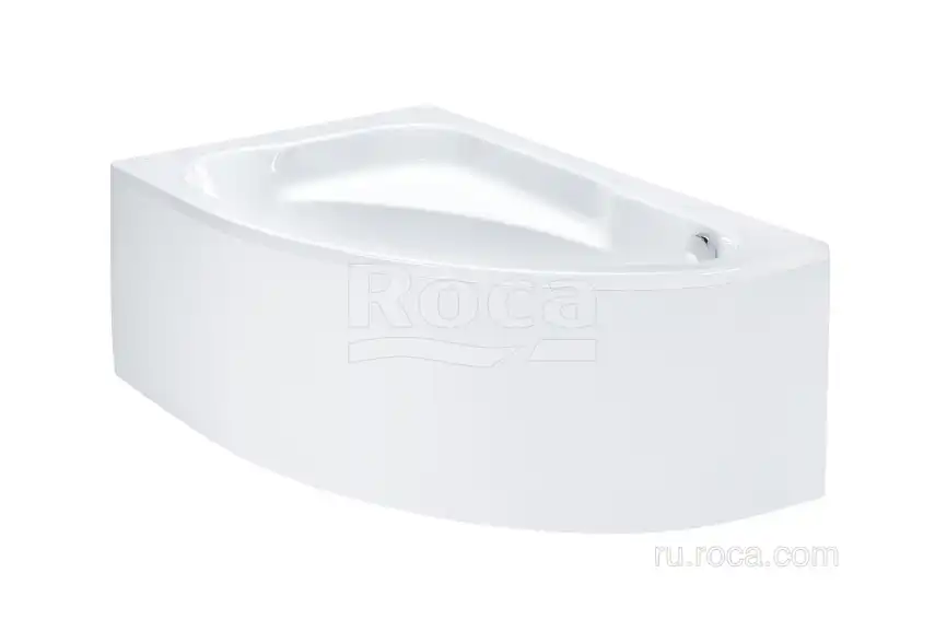 Акриловая ванна Roca Welna 160х100 248642000 левая, Белая фото 2
