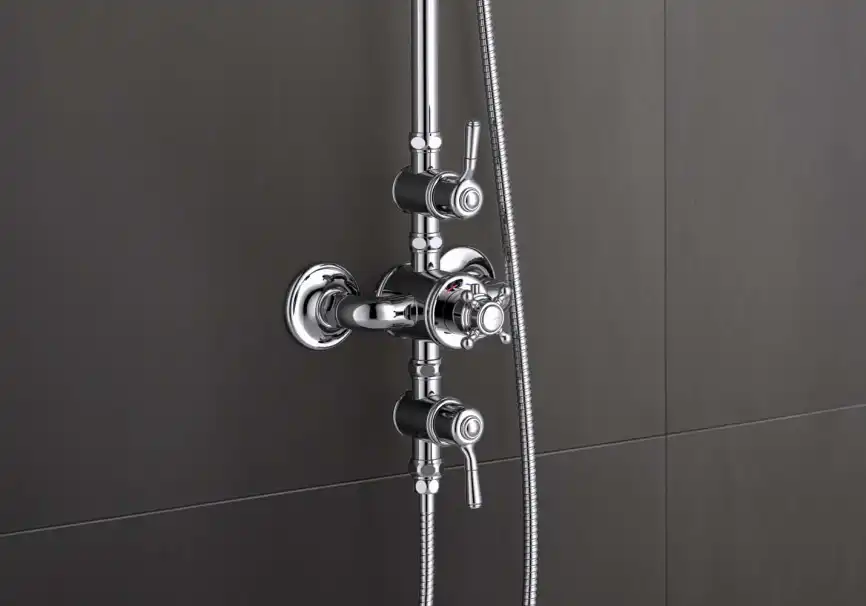 Душевая система Aquatek КЛАССИК AQ2563CR с термостатом, Хром фото 9