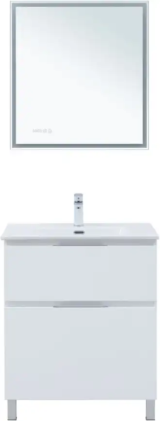 Тумба под раковину Aquanet Алвита New 70 напольная, белый матовый, 344133 фото 4