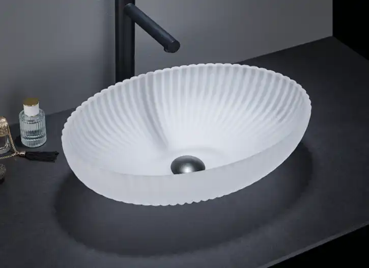 Раковина накладная CeramaLux 510х350х150 GL49-JA, цвет Белый фото 1