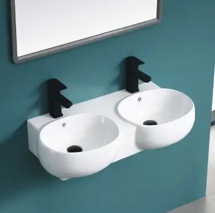 Раковина Ceramalux B2004 805х385х175 Подвесная цвет Белый фото 1