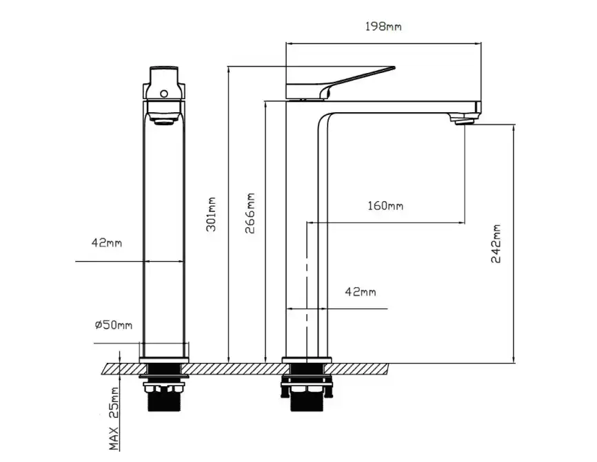 Смеситель для раковины Vincea Arco VBF-4AR02CH, хром фото 3