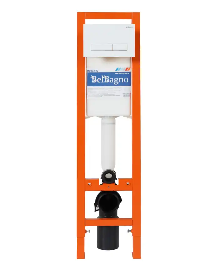 Кнопка смыва BelBagno MARMI BB009-MR-BIANCO, цвет-белый фото 3