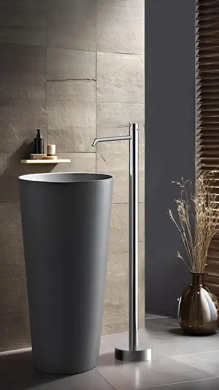 Напольный смеситель для раковины  Aquatek Европа AQ1309CR, однорычажный, с внутренней частью, Хром фото 3