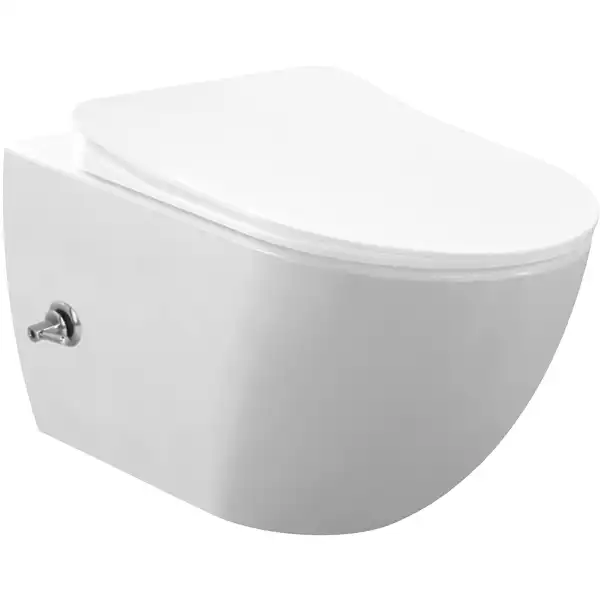 Унитаз подвесной с биде Creavit Free FE320-34CB00E-0002 с сиденьем микролифт Белый фото 1