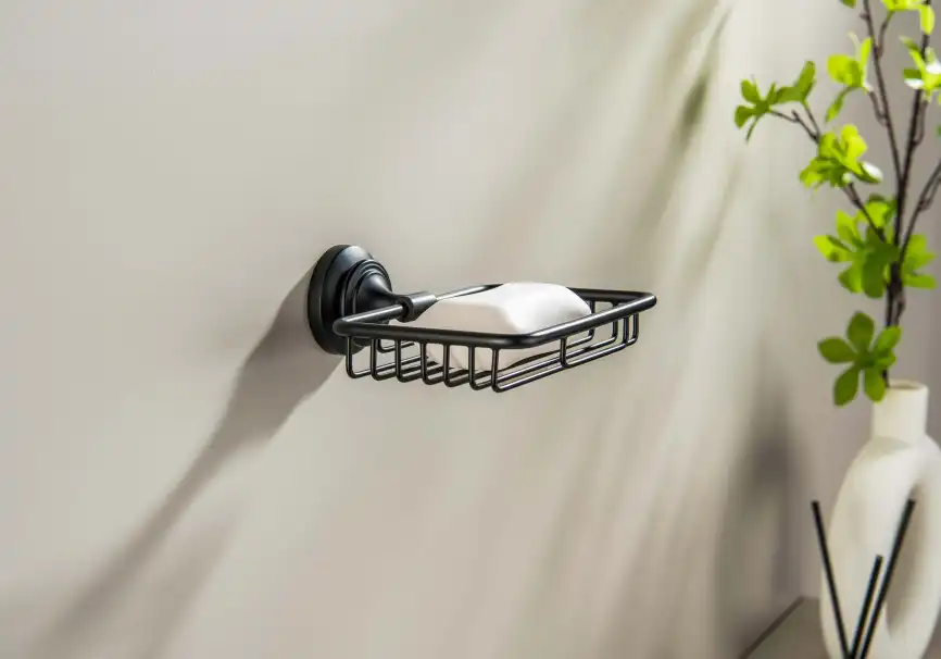 Мыльница для ванной Aquatek Классик AQ4533MB, Черный матовый фото 3