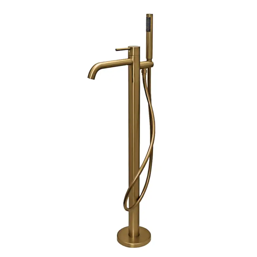 Смесители для ванны AVS Slimmer 811-112-BG напольный, брашированное золото фото 5