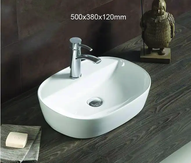 Раковина накладная Azario 500х380х120 AZ-2202 SP, цвет Белый фото 3