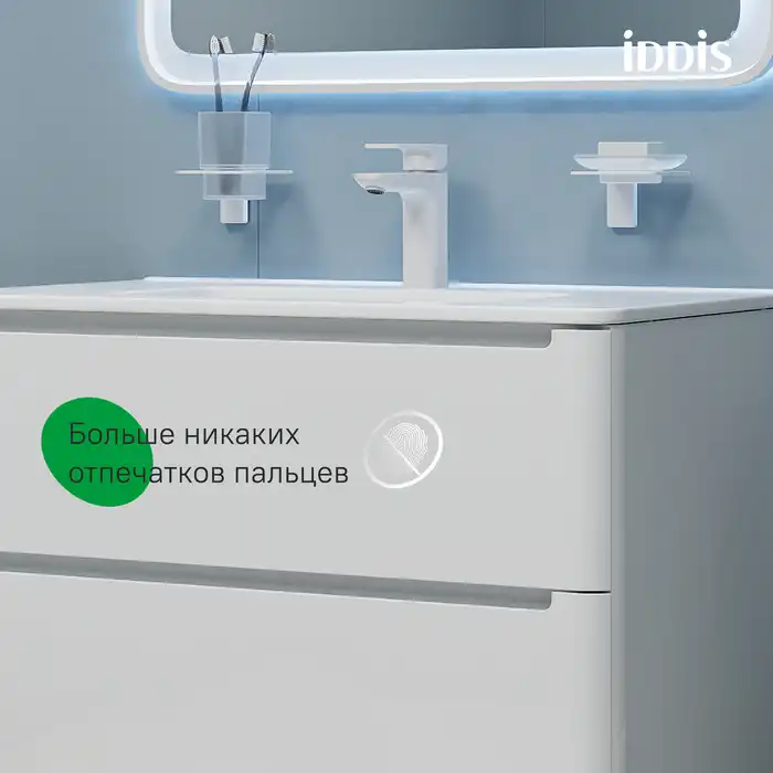 Тумба с раковиной IDDIS Edifice 80, подвесная, Белая, EDI80W0i95K фото 6