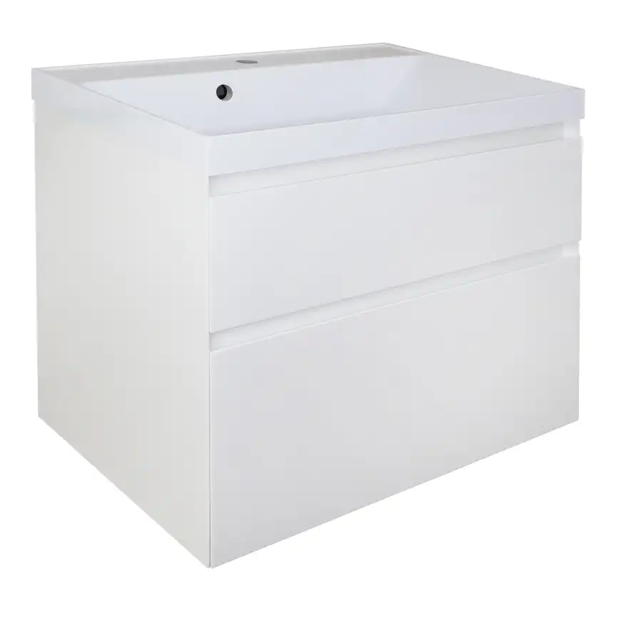 Тумба с раковиной Azario Velluto 70 CS00088602, подвесная, Белая матовая фото 1