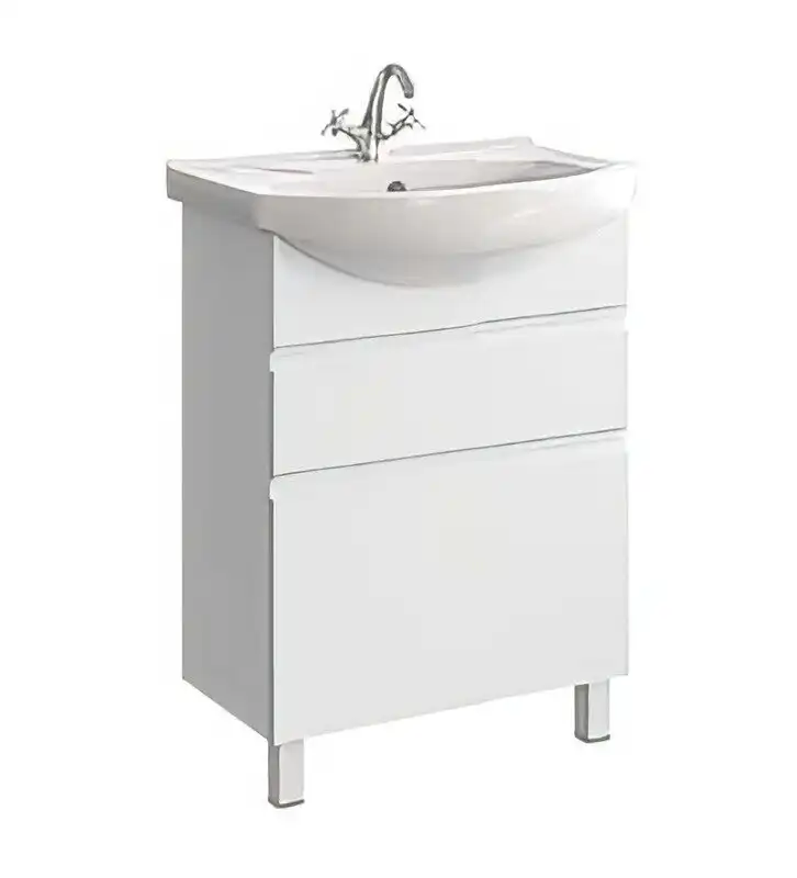 Тумба с раковиной напольная Aqwella Rodos 65 см, ROD01062N, цвет Белый фото 1