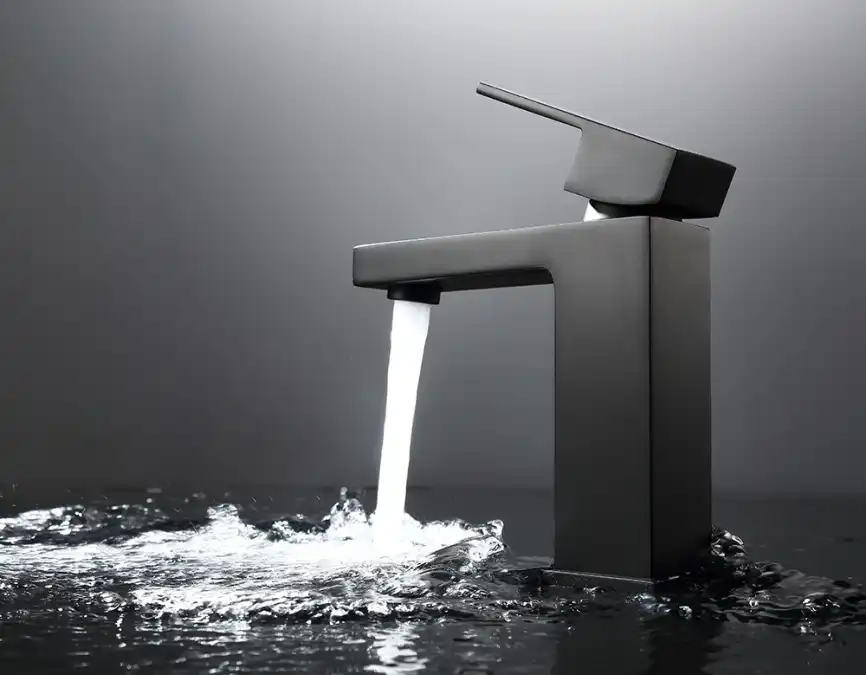 Смеситель для раковины Abber Daheim AF8210B, однорычажный, цвет Черный матовый фото 2