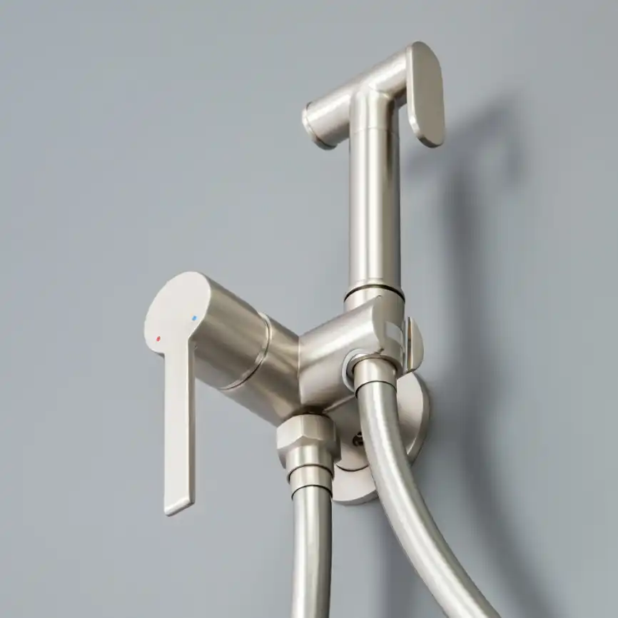 Гигиенический душ со смесителем AVS Elegant 811-431-BN, брашированный никель фото 4