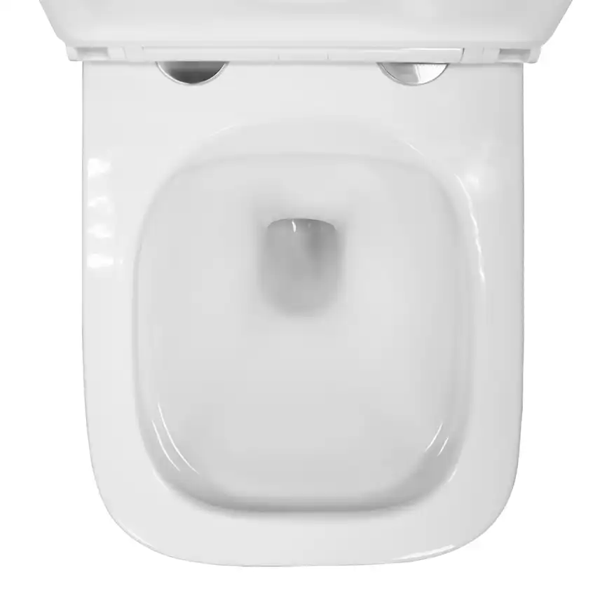 Подвесной унитаз Azario Pro PRO-002 безободковый, с сиденьем микролифт, Белый глянцевый фото 9