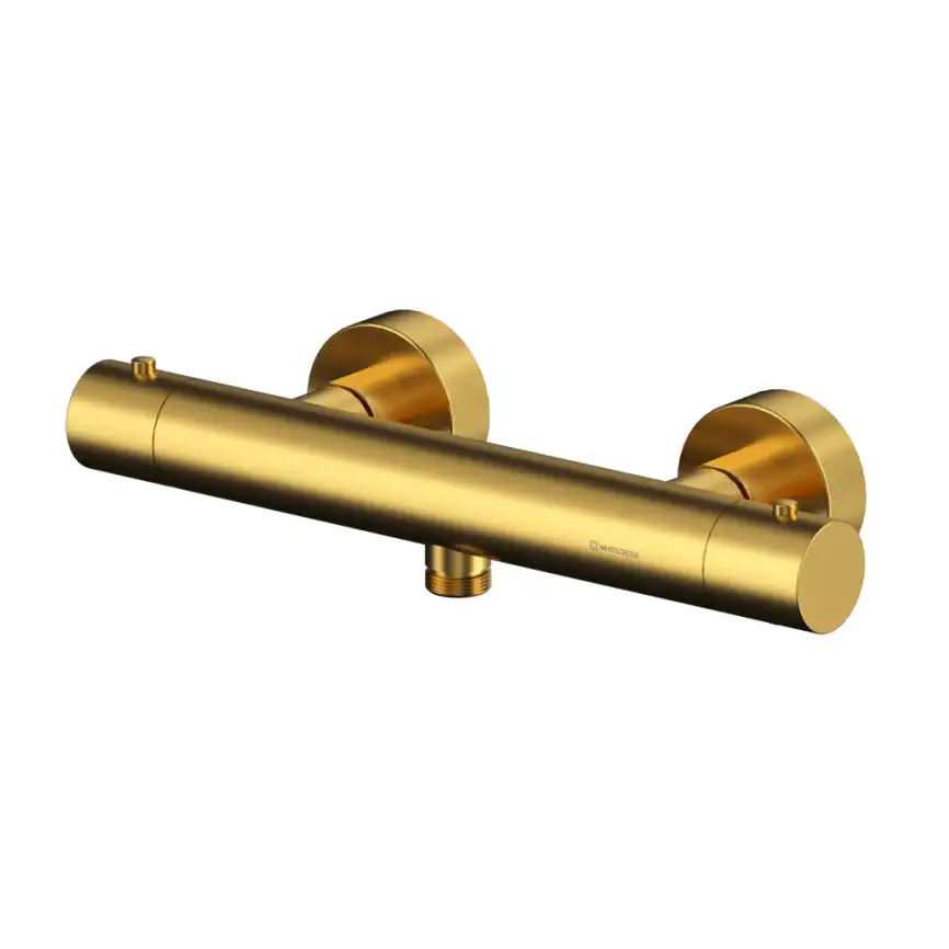 Смеситель для душа Whitecross Y brushed gold термостатический Золото брашированное, Y1246GLB фото 1