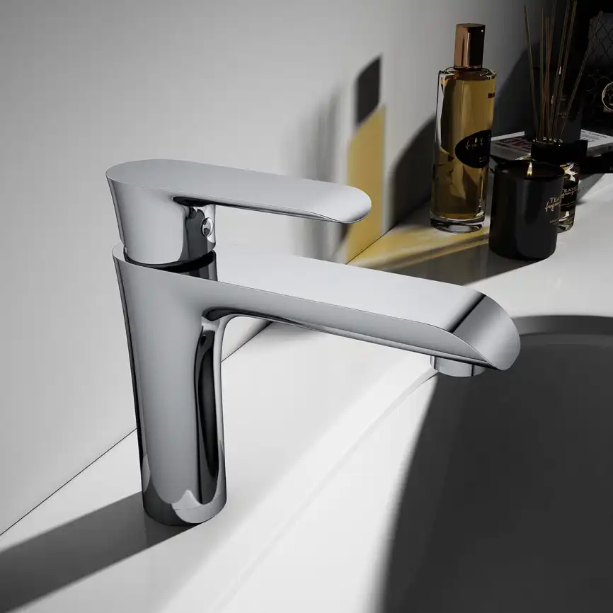 Смеситель для раковины Vincea Esse VBF-1E1CH однорычажный, хром фото 3