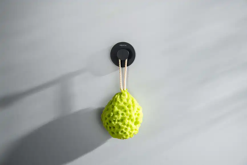 Крючок для полотенец Aquatek Бетта AQ4601MB, Черный матовый фото 4