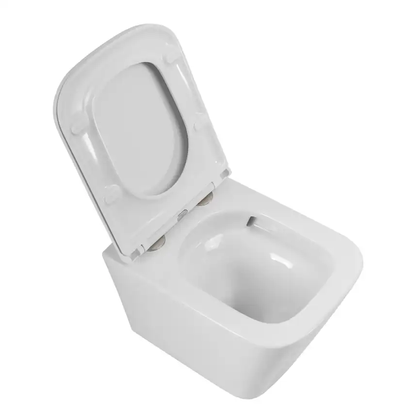 Подвесной унитаз BelBagno ARDENTE-R BB520CH-TOR/SC, безободковый, смыв торнадо с сиденьем микролифт, Белый фото 3