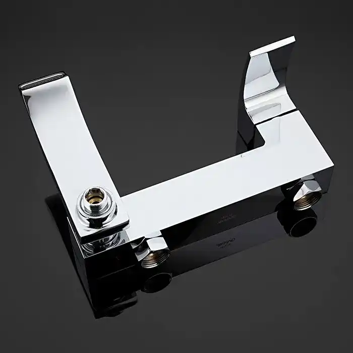 Смеситель для ванны Gappo G3207-8 с коротким изливом, Хром / Белый фото 2