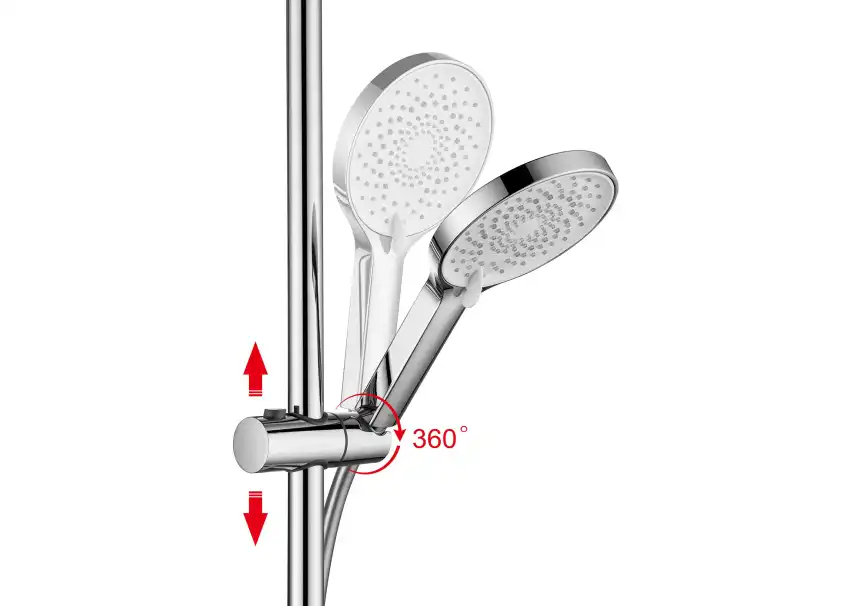 Душевая система Aquatek ЛУГАНО AQ2740CR, Хром фото 4