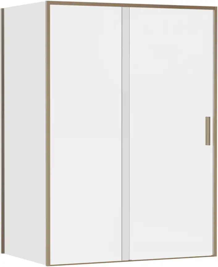 Душевой уголок Aquanet Pleasure Evo 140x90 AE65-140x90-GBT профиль золото-никель браш, прозрачное стекло_ фото 1