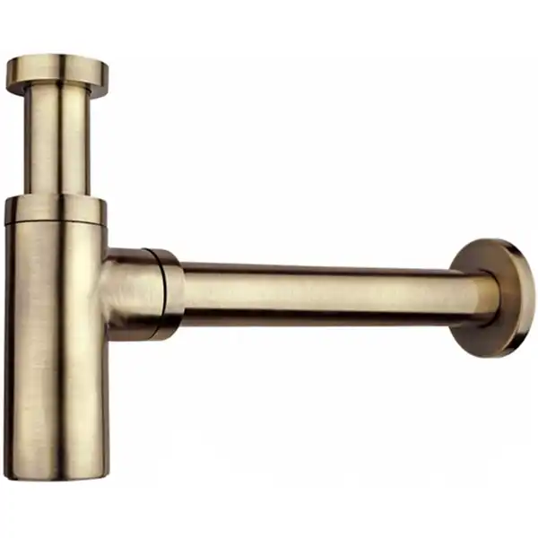 Сифон для умывальника CeramaLux RD016, бронза фото 1