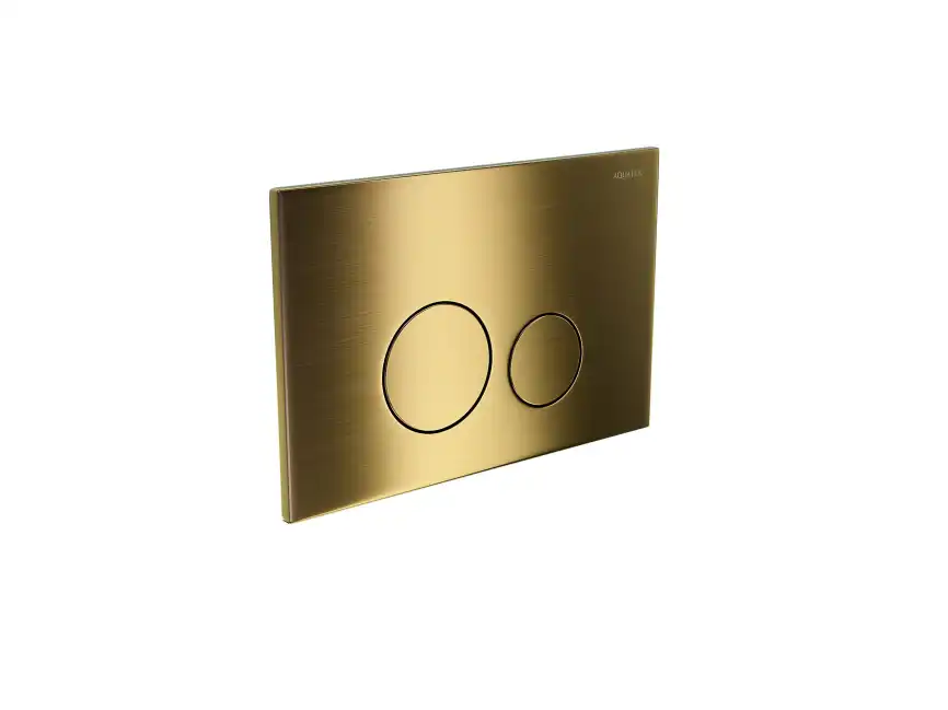 Кнопка смыва Aquatek KDI-0000038, Титановое золото фото 3