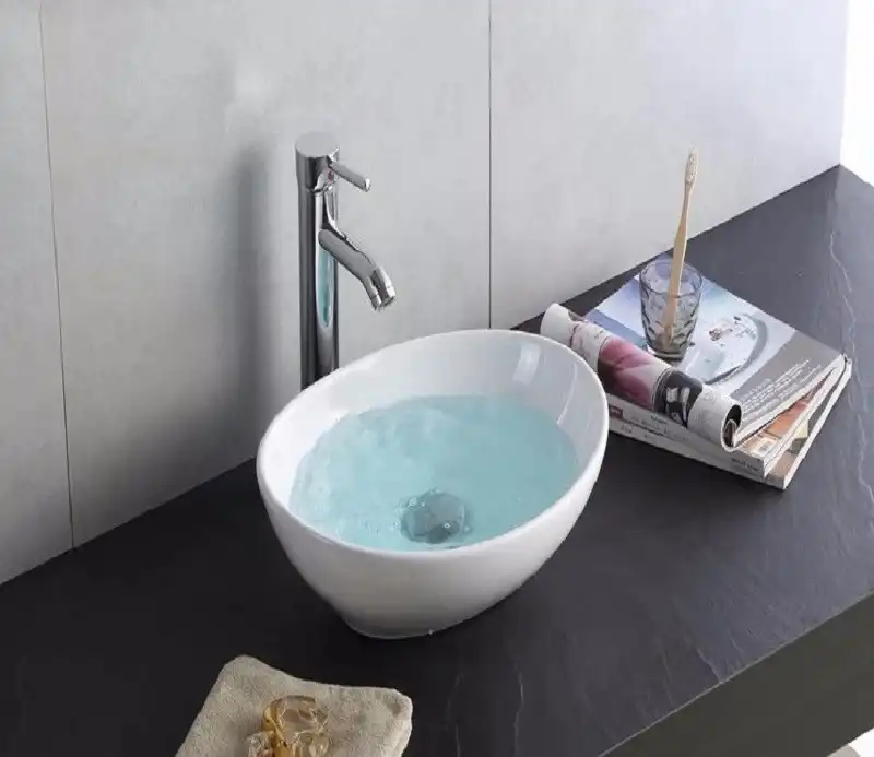 Раковина накладная CeramaLux 405х335х155 7138, цвет Белый фото 7