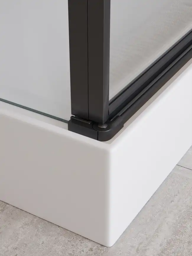 Душевая кабина BelBagno UNO-CAB-A-1-90-C-NERO-Bi-TOP-L , левая, профиль черный матовый фото 10