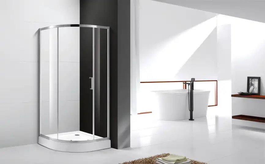 Душевой уголок CEZARES MOLVENO-R-1-90-C-Cr-IV профиль Хром стекло Прозрачное фото 1