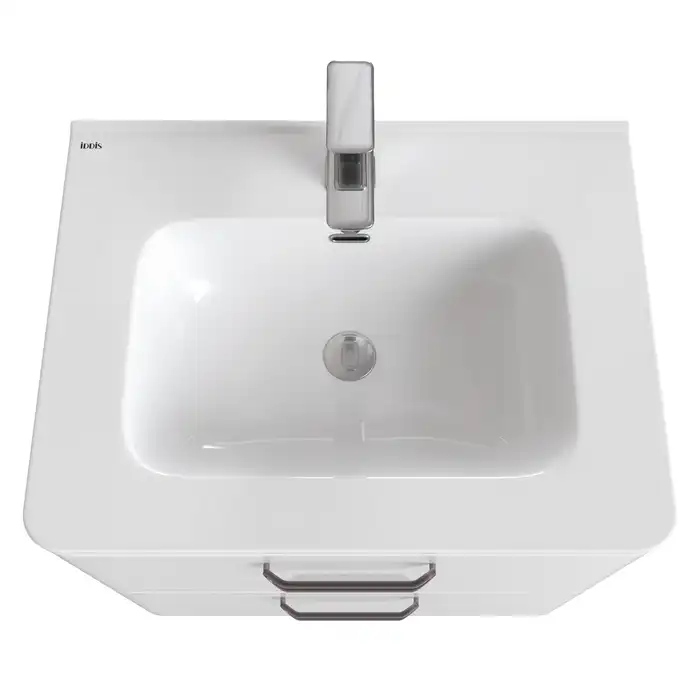 Тумба с раковиной IDDIS Brick 60, подвесная, Белая, BRI60W0i95K фото 5